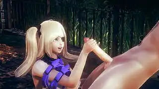 Genshin Impact Hentai - POV Fischl El İşi - Japon Asya Manga Anime Oyun Pornosu