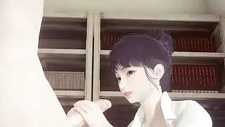 Sansürsüz Hentai - Shoko mastürbasyon yapıyor, yüzüne boşalıyor ve göğüslerini tutarken ilişkiye giriyor - Japon Asya Manga Anime Oyun Pornosu